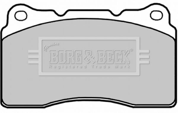 BORG & BECK Комплект тормозных колодок, дисковый тормоз BBP1873